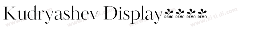 Kudryashev Display字体转换